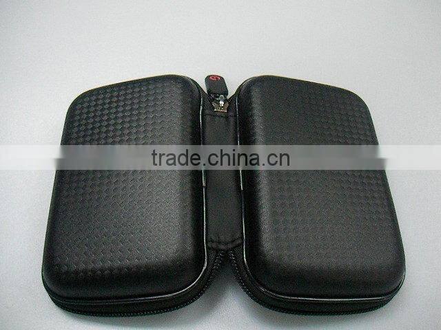 New Hard black pu leather printin logo eva professional camera cases