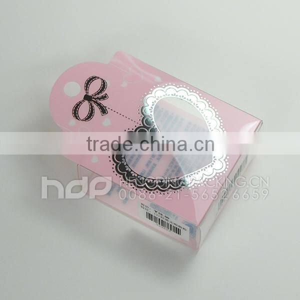 fashion clear Plastic Box for cosmetic packaging