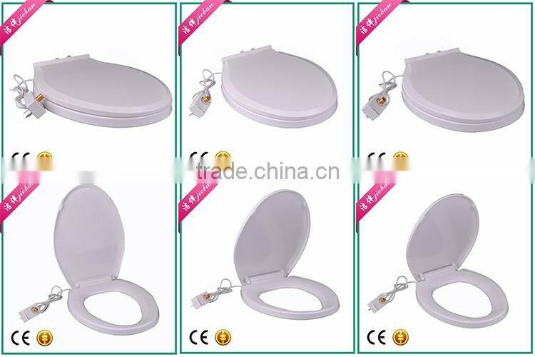 Front part round shaped heated toilet seat cover