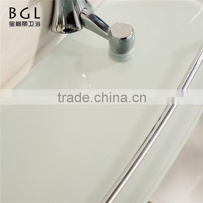 News modern Bathroom accessories hardware zinc alloy items glass shelf