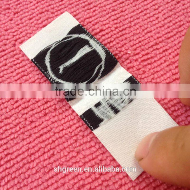 soft side fold clothing woven patch,knitting clothing label