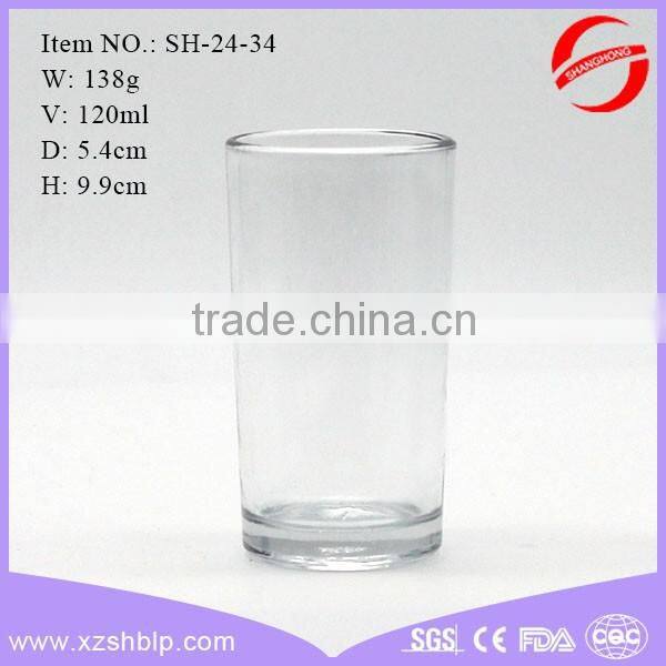 120ml Transparent tube cup japan for water(Made in China)