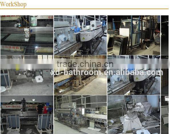 one layer bathroom mirror with glass shelf made in China