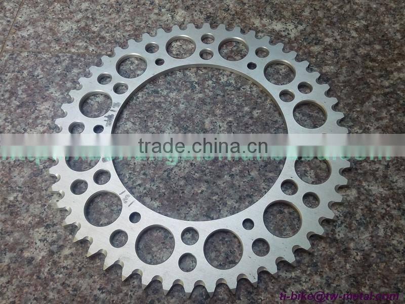 Titanium Motor Bike Chain ring Customized Titanium Motor Bicycle Chain Ring High Quality Titanium Motorbike bicycle chain-ring