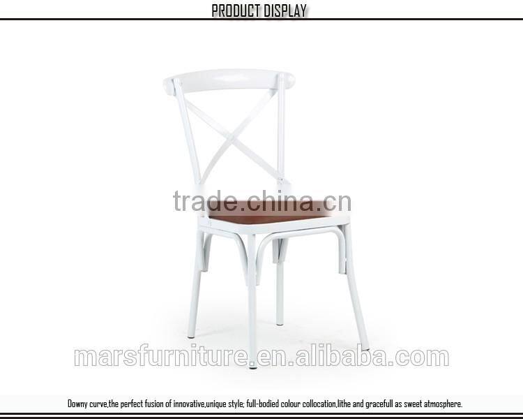 Modern metal chairs manufacturing upholstered seat chair