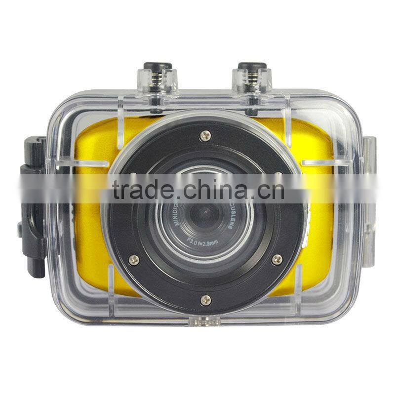Hot selling 5 megapixel waterproof 720p hd sports action video camera