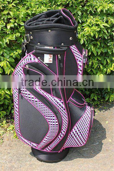 new golf cart bag for plaids fabric