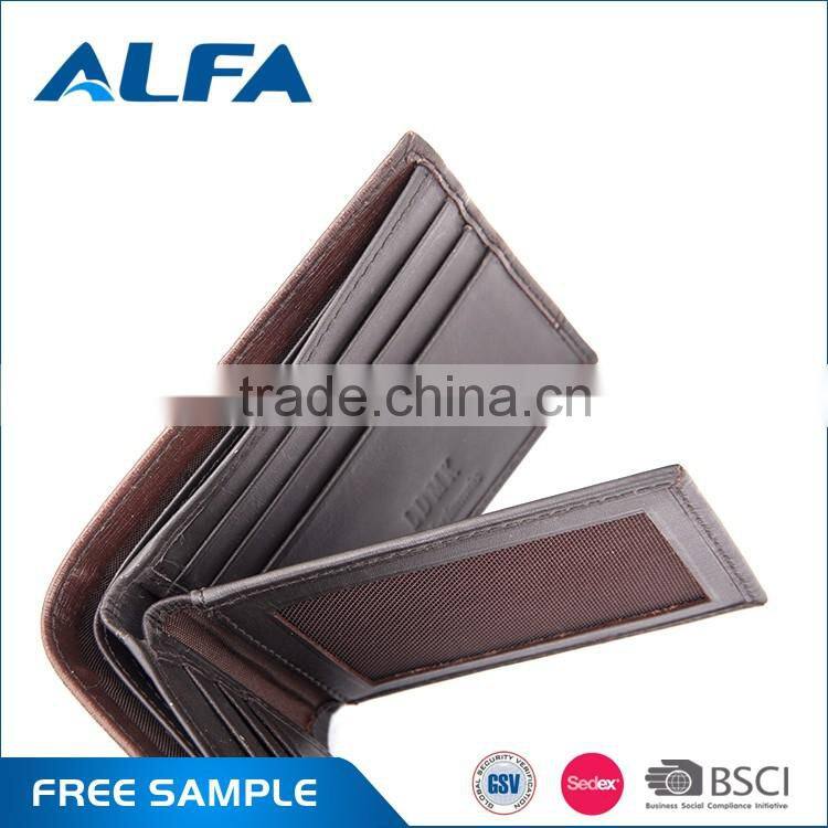 Alfa New Famous Designer Manufacturing Company New Famous Designer Men Genuine Leather Money Clip Wallets