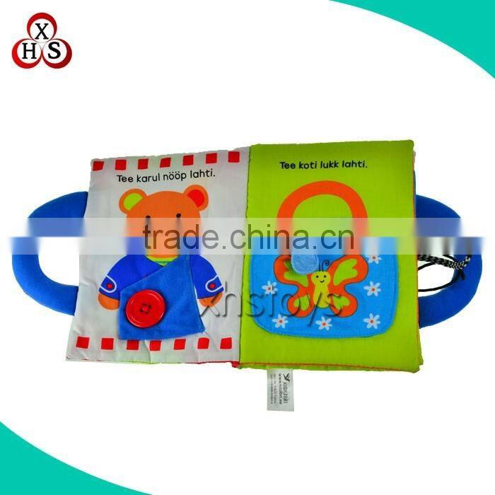 2016 baby kids soft plush memory cloth book, cute fabric baby bath book