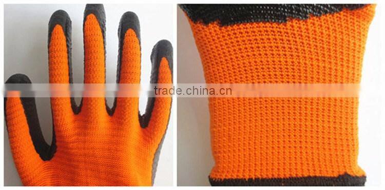 2016 cheap price polyester knit nitrile industrial glove