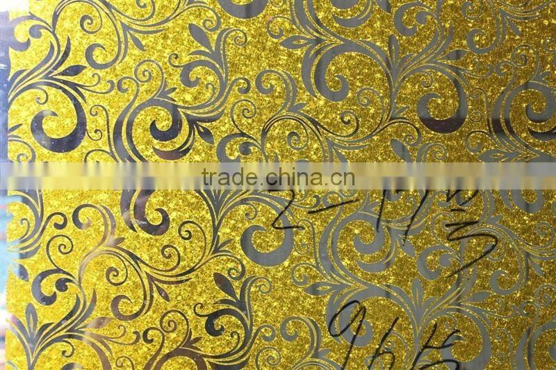 5mm hot selling design ice flower mirror glass for wall glass