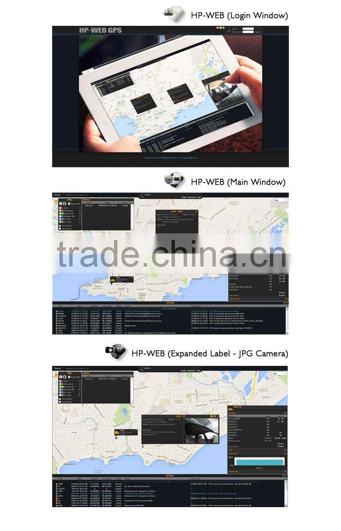 Shock Sensor Solar Power Vehicle GPS Tracker