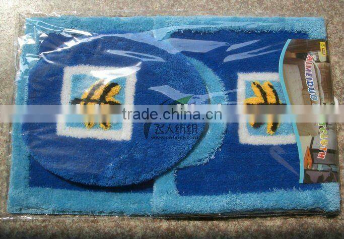 high quality eco-friendly bath mat set 3pcs
