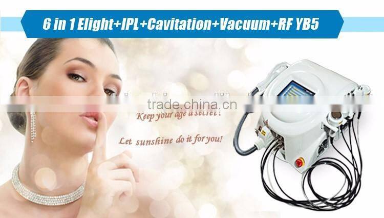 Imported lamp portable 6 in 1 elight ipl hair removal soft scar laser