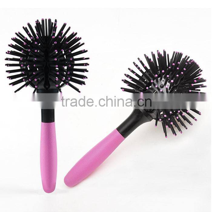 3D Hair Curl Brush Ball Style Blow Drying Detangling Heat Resistant Hair Comb