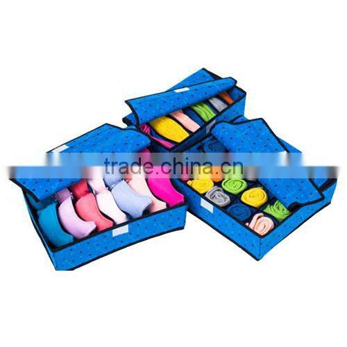 Laminated Nonwoven Floral Print Bra Organizer Set with 3 pcs (BMZ009)