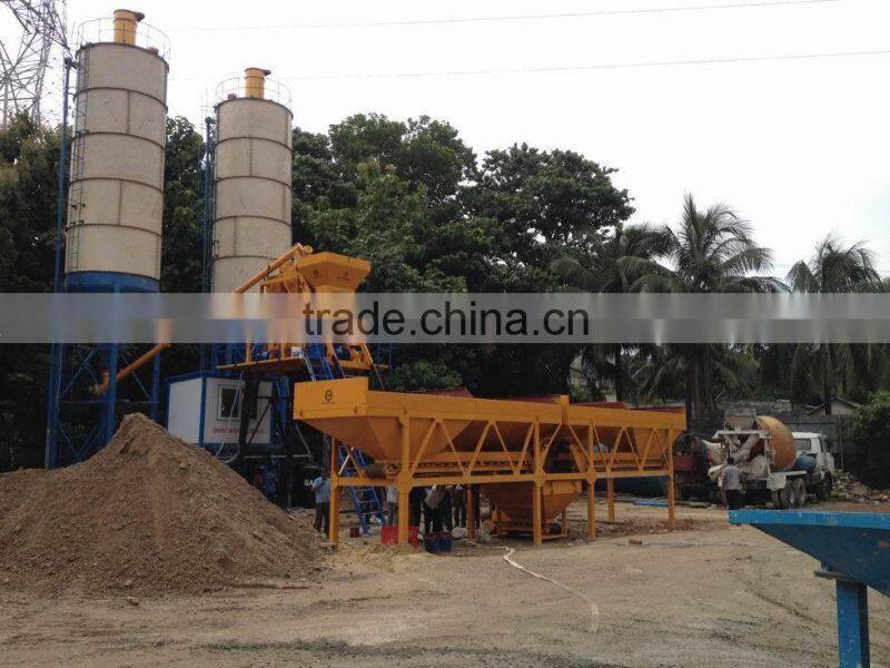 Portable ready mixed concrete batching plant for sale