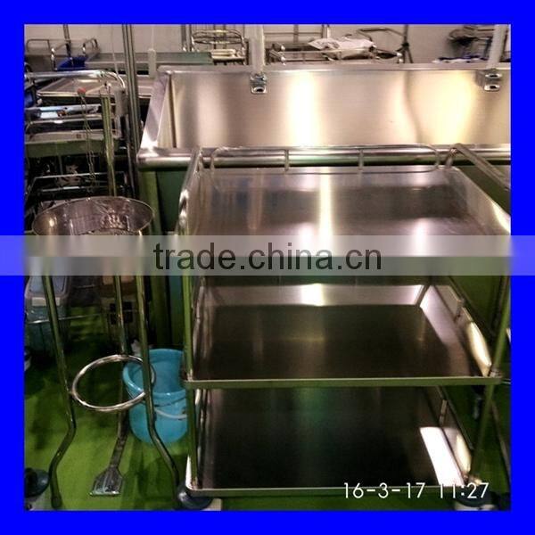 Best price stainless steel medical trolley with fast delivery