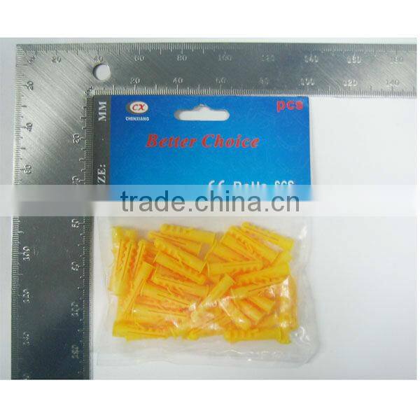 Plastic anchor Wall Plug With Red Color