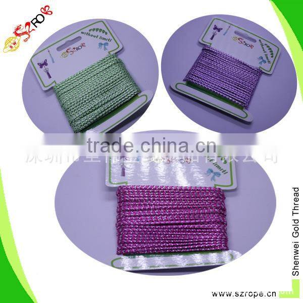 2mm color rope, colored pp braided rope