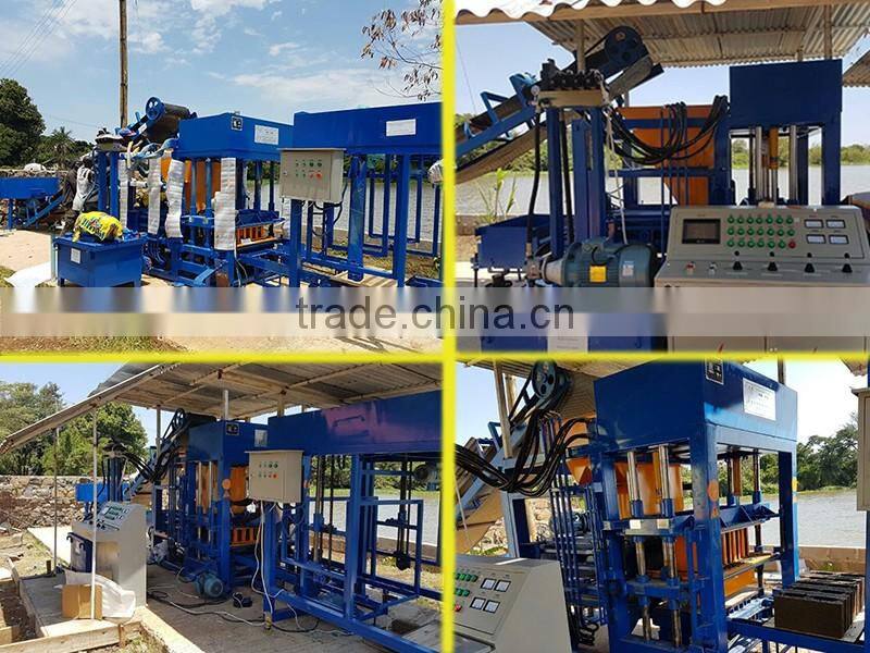 habiterra block machine qt4-25 automatic hydraulic concrete block making production line price