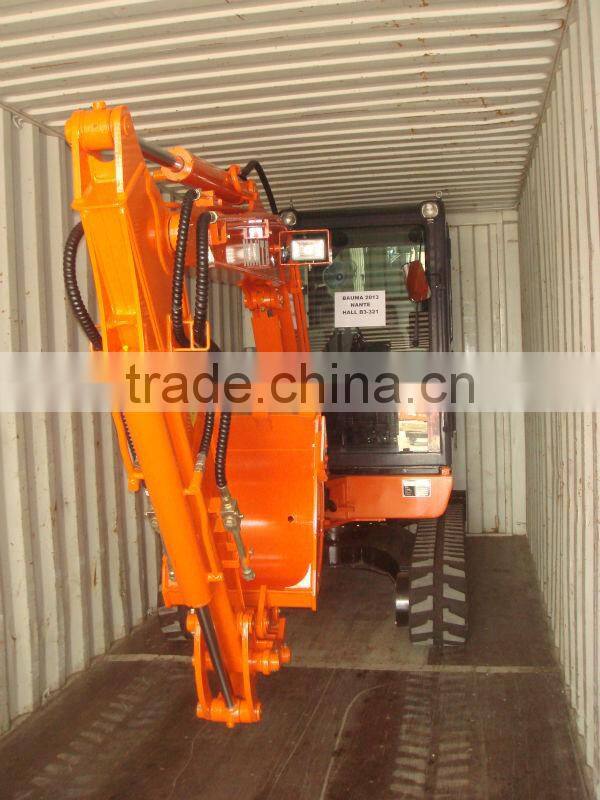 Chinese mini hydraulic wheel excavator