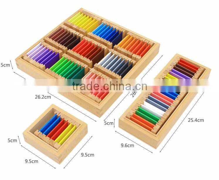 Preschool Wooden early educationa toys montessori sesorial teaching aids color board