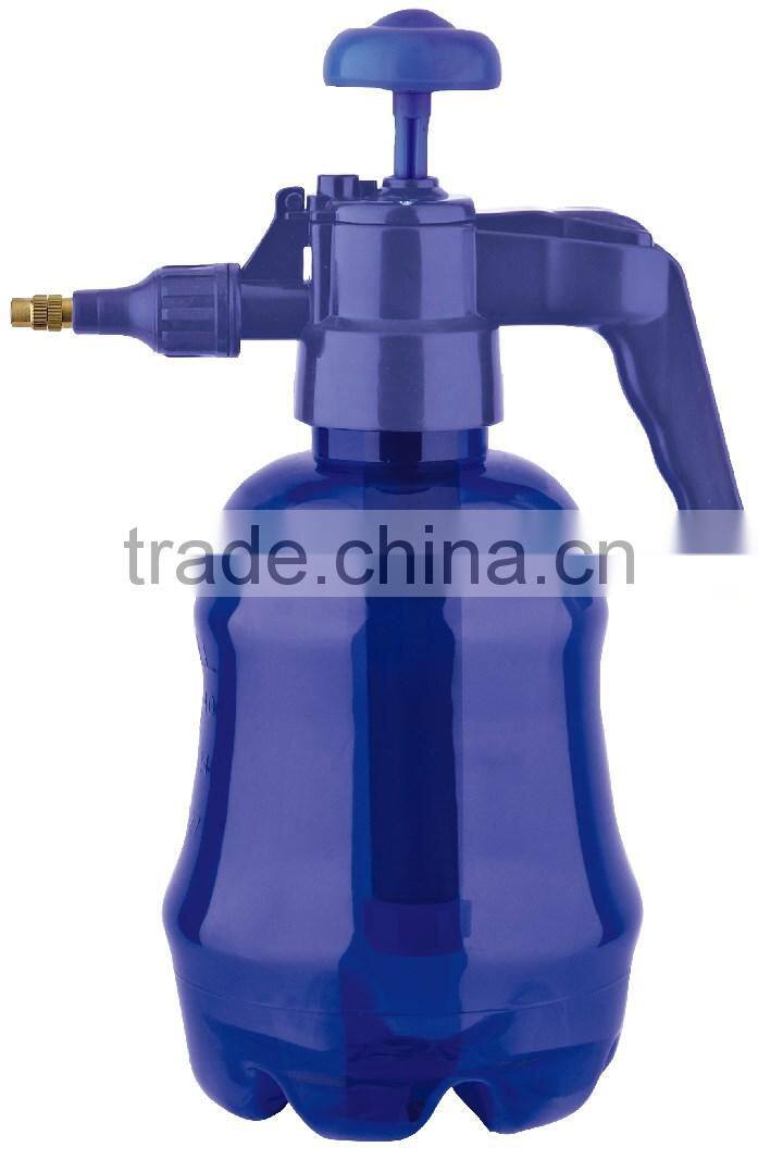 1.5L Pressure Sprayer with brass nozzle, plastic water sprayer,PET material