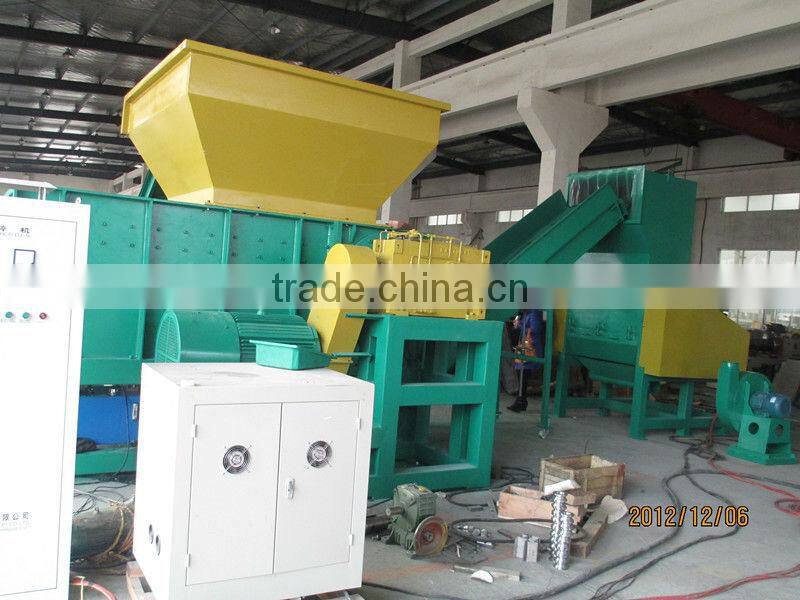 industrial waste shredder/plastic single shaft shredder machine