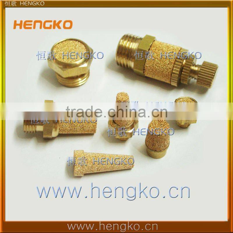 Sintered brass pneumatic muffler air silencer