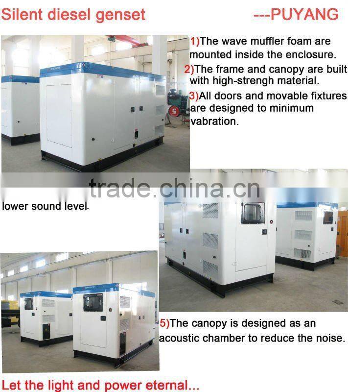 200kw Silent diesel generator with NT855-GA engine