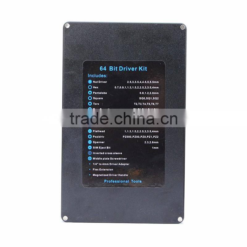 64 in 1 multi-function screwdriver set for iphone 4 5 6S mobile phone repair disassemble tools