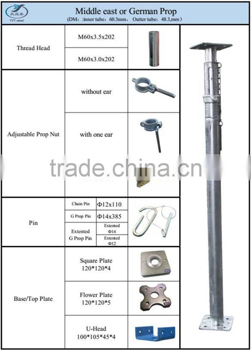 adjustable prop jack american grip strut walkway channel adjustable steel post shore