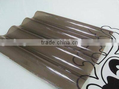 Colorful PC roofing tiles, transparent corrugated sheet,polycarbonate roof tile plastic roof