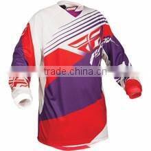 Sublimated motocross jersey with custom design