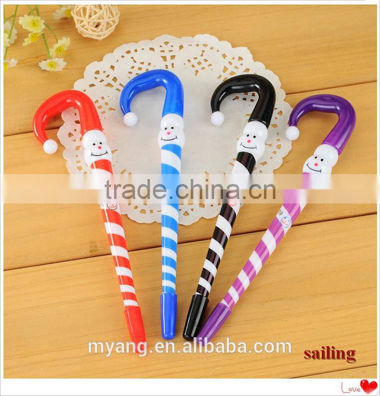 Promotional Cartoon Snowman Christmas Advertising Ball Pen ,Advertising plastic Ball Pen