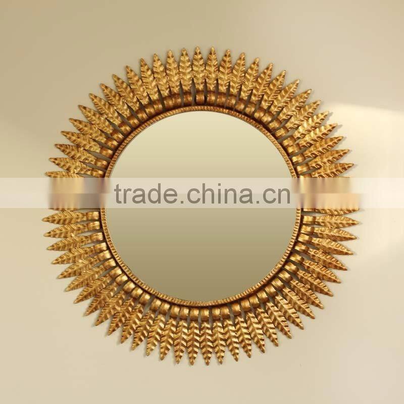 Luxury Fairy-Tale Sun Shaped Wall Mirror, Home Decorative Sun-God Wall Hanging Mirror/Bathroom Mirror