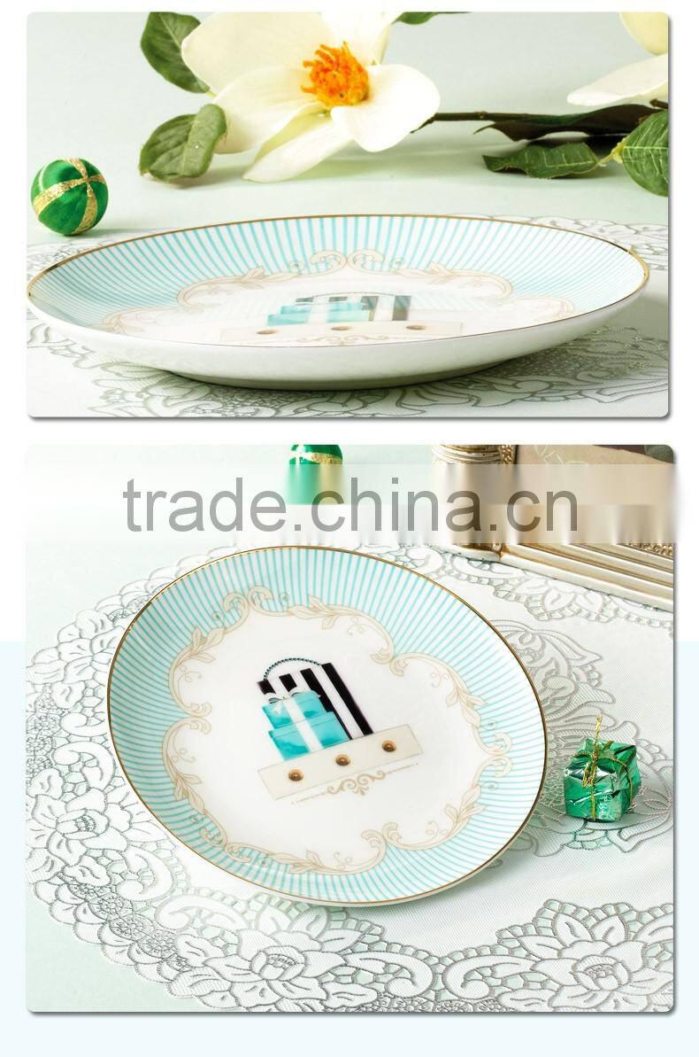 cheap porcelain charger christmas plates wholesale