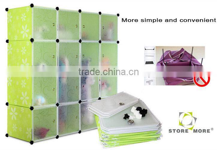 PP combination storage shelf ,DIY children's toy chest storage cabinets