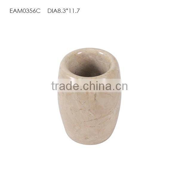 Customized decorative wooden lids for unique marble candle jars 2016 newly designed candle holder