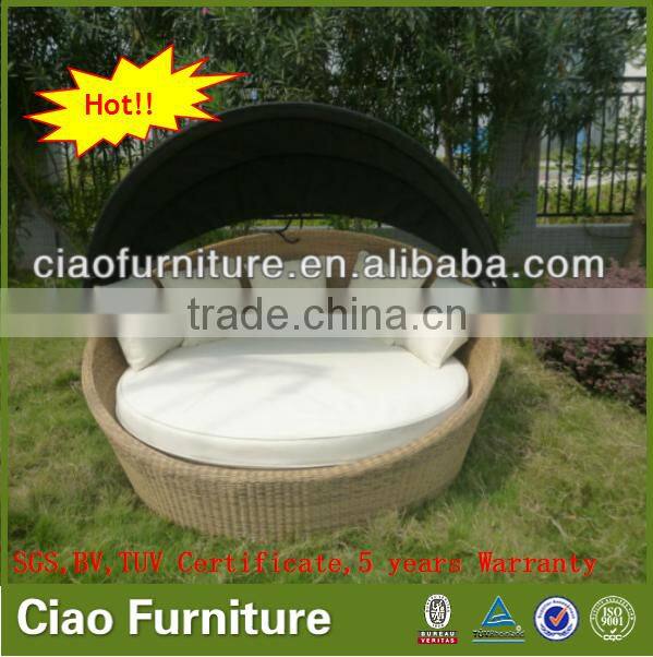 wicker sun bed furniture outdoor rattan day bed