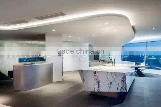 Custom sized furniture wood&corian kitchen island