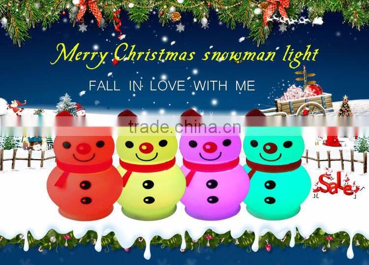 christmas gift battery powered led color changing table lamp
