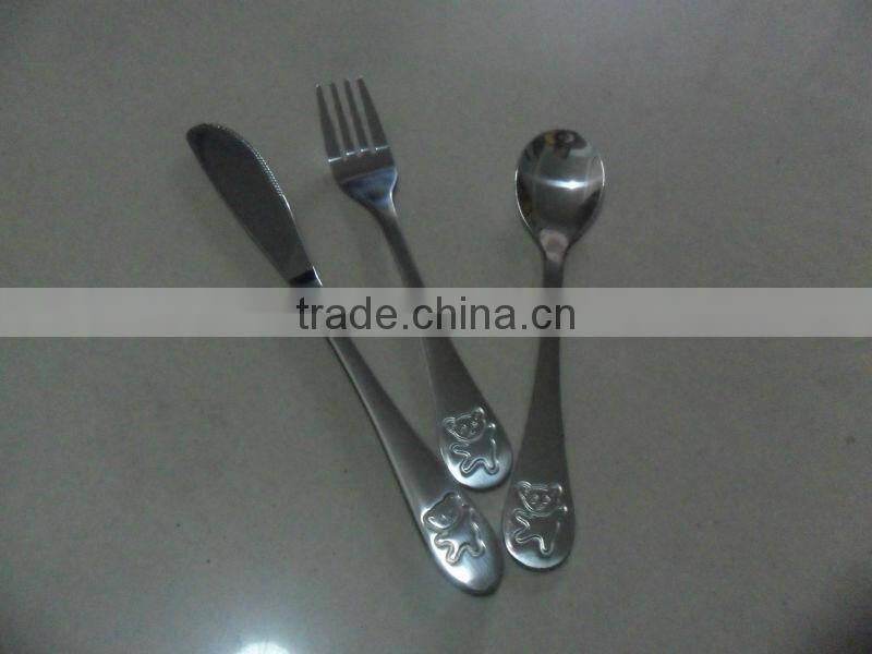 stainless stee spoon fork and knife set
