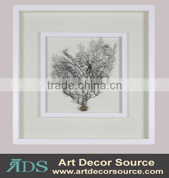 Shadow Box Wall Art with Feather