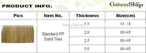 High quality good flexibility synthetic thatch roof_ GreenShip