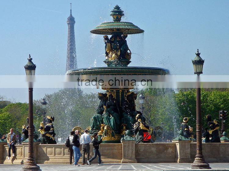 large water bronze fountain for square decor