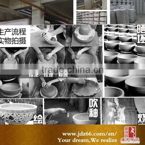 factory direct sale colored enamel ceramic washbasin with pedestal