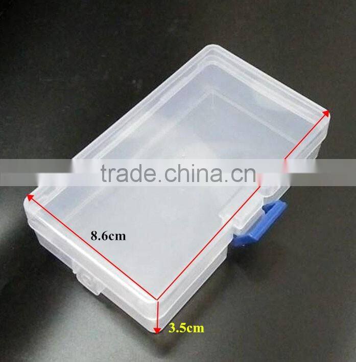 Clear Component parts Kits Plastic Storage box Case without Compartment