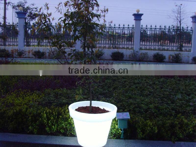 Outdoor rechargeable colorful garden led flowerpot